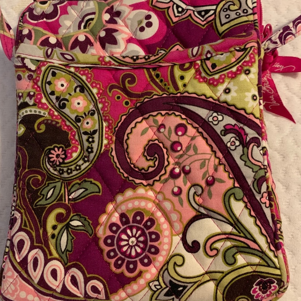 Vera Bradley Crossbody Purse - pink paisley